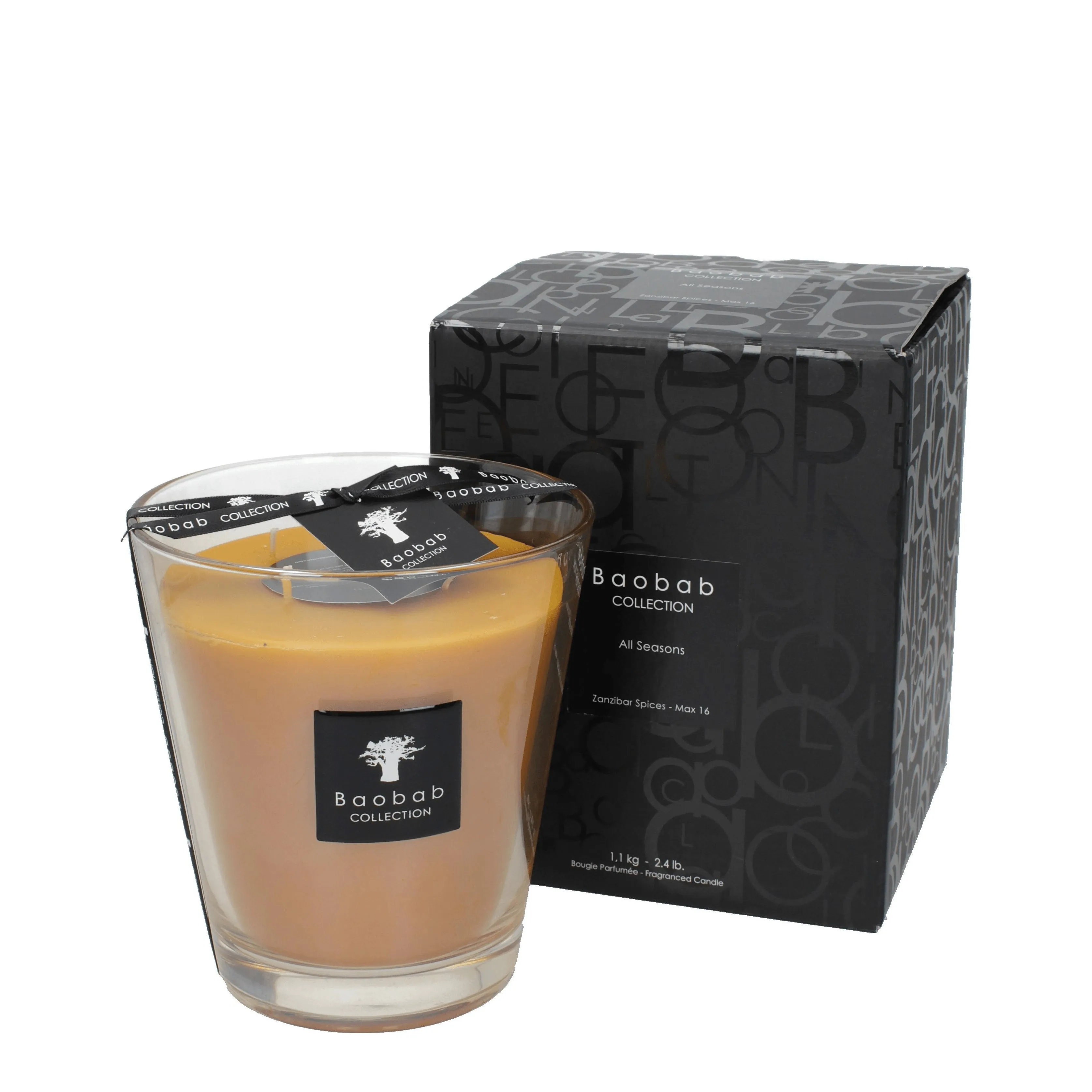 Baobab Collection Bougies et bougeoirs toutes saisons Zanzibar Spices Home Glass Craft Gold / Gold