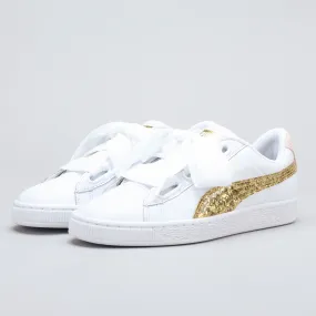 Basket Heart Glitter Wn's white - gold