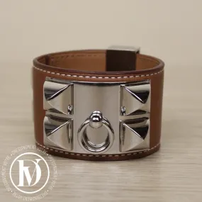 Bracelet Collier de Chien en cuir gold – Hermès