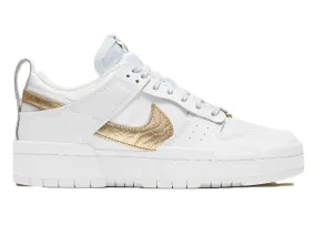 Dunk Low Disrupt White Metallic Gold W