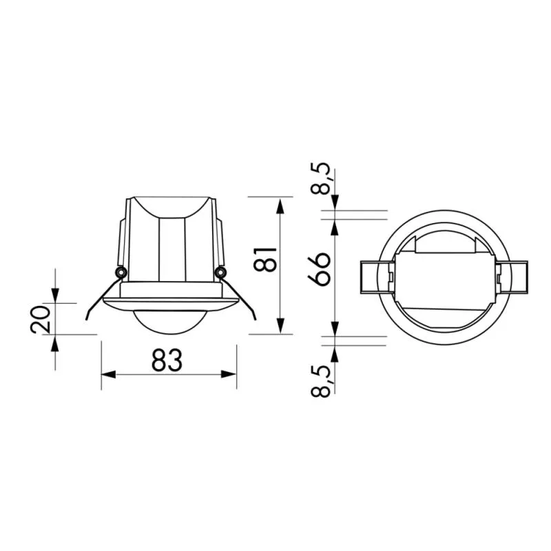 Détecteur de Mouvement Encastrable Luxomat B.E.G Télécommandable
