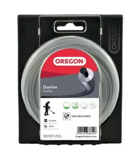 Fil de débroussailleuse rond bi-matière ø 3 mm 60 m Oregon