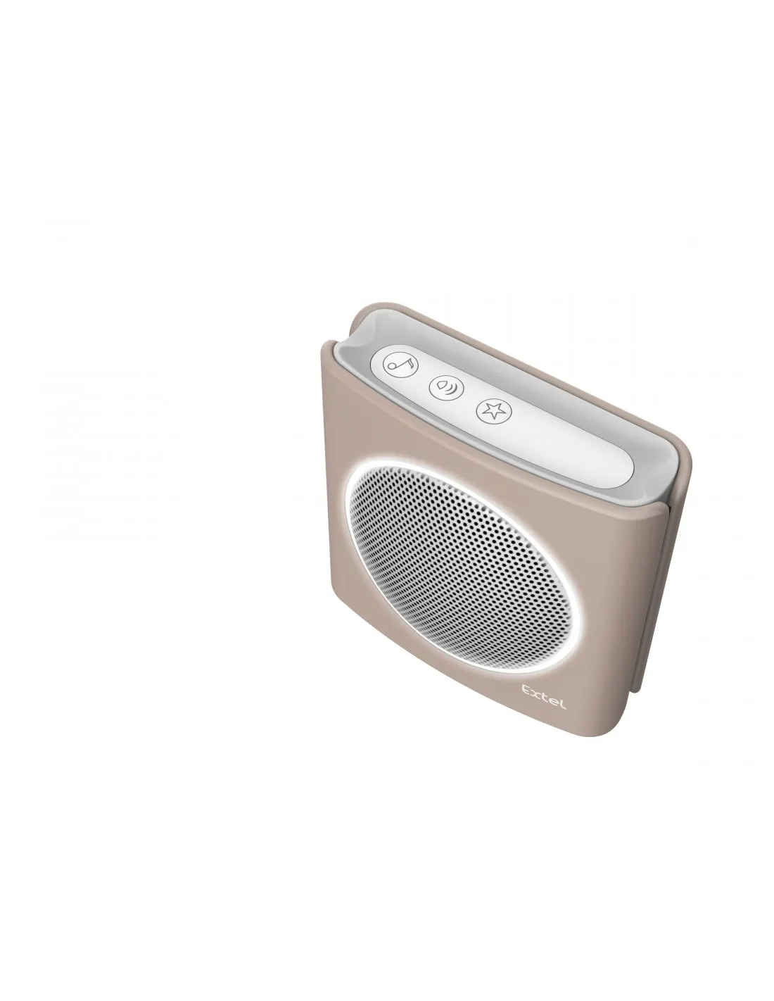 KIT CARILLON BEIGE SOFT TOUCH 200 M SANS FIL FLASH LED EXTEL diBi Flash Soft Brown 081739