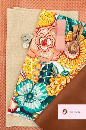 Kit couture: sac Paloma (taille 1) - coloris Ravana multicolore /ajouré rose gold