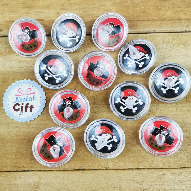 Lot de 12 toupies - Pirate