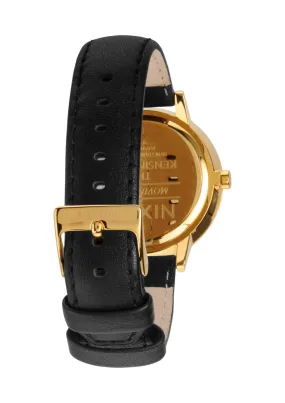 NIXON kensington leather gold
