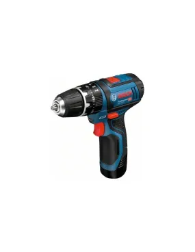 Perceuse-visseuse à percussion sans-fil GSB 12V-15, 2 batteries 2,0 Ah, L-BOXX - Bosch