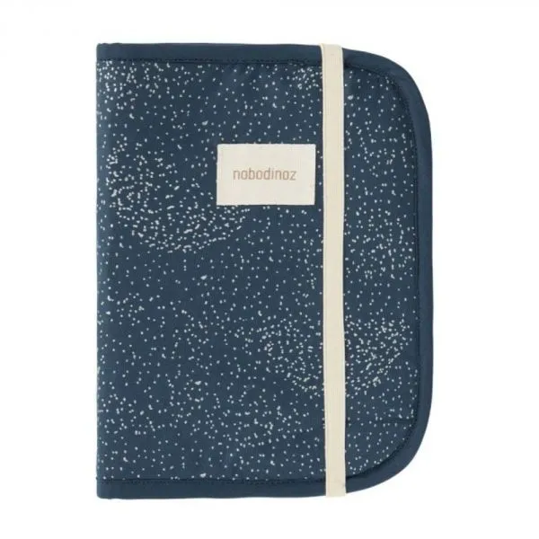 Protège carnet de santé Stories gold bubble night blue
