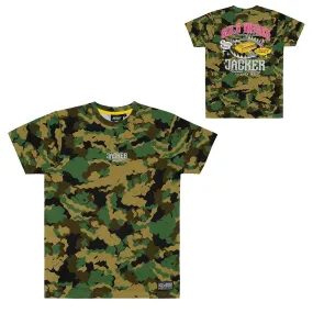 T-shirt : JACKER GOLD DIGGER TEE Orgia Camo - Bamboo Skateshop